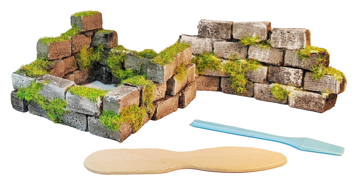 Miniature Brick Wall Tutorial – From The Wastes